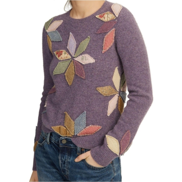 Polo Ralph Lauren Sweaters - Polo Ralph Lauren Appliqué Petals Top